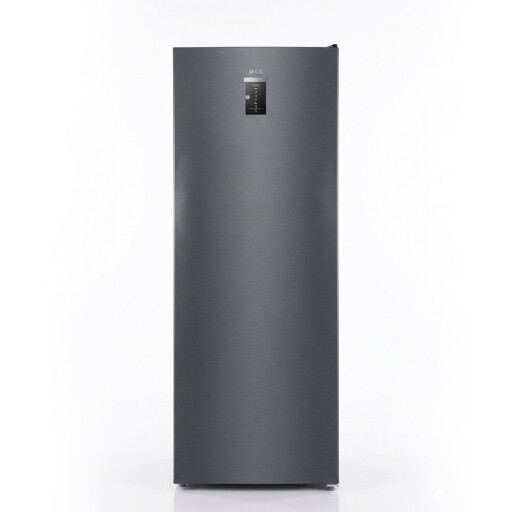 مجمدة ئيلك عامودي 435 لتر تركي رصاصي غامق iLK Upright Freezer - Inverter - Dark Silver.