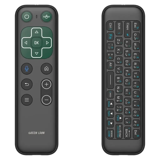 ريموت لاسلكي غرين ليون مع لوحة مفاتيح وماوس هوائي Green Lion Wireless Remote with Keyboard and Mouse