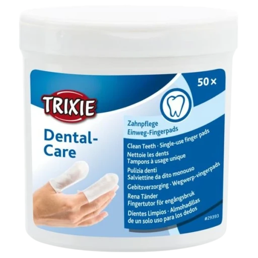 Trixie تنظيف ضمادات الأسنان Fingerlings For Dental Care