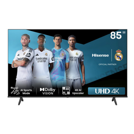 تلفزيون هايسنس - 85 بوصة - 4K الترا إتش دي - سمارت فيدا يو 7 Television - 85 Inch - 4K Ultra HD - Smart VIDAA U7 - Hisense 85A62N