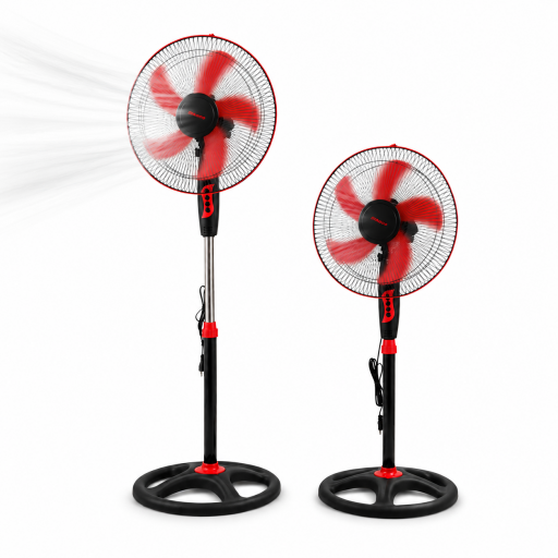 مروحة Bihart الأرضية 16 إنچ مع مروحة ثانية هدية Bihart 16-inch floor fan with a second fan as a gift