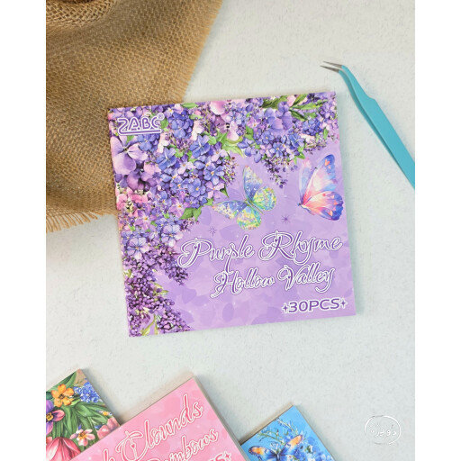 فتر ملصقات مربع ورد Square Flower Sticker Book