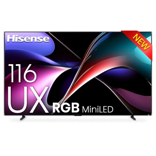شاشة هايسنس 116UX RGB‑MiniLED بدقة 4K سمارت VIDAA Hisense 116UX RGB‑MiniLED 4K VIDAA Smart TV