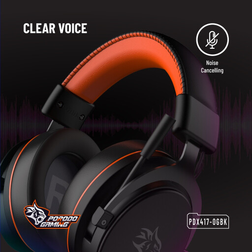 سماعة بورودو للألعاب PDX417 RGB 7.1 Porodo Gaming PDX417 RGB 7.1 Surround Headset