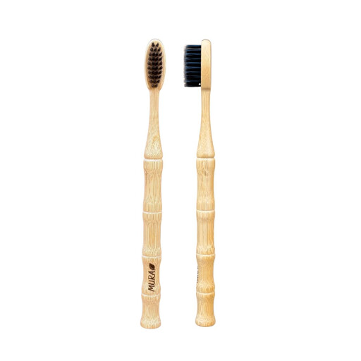 فرشة الاسنان الخشبية بتصميم ساق البامبو Bamboo Toothbrush