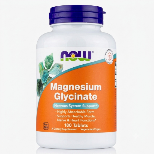 مغنيسيوم جليسينات 100 ملغ 180 قرصاً Magnesium Glycinate 100mg 180 Tablets