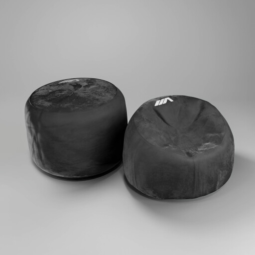 كرسي بين باج لون رمادي (٩٠×٦٠ سم) Premium Grey Bean Bag Chair (90x60cm)