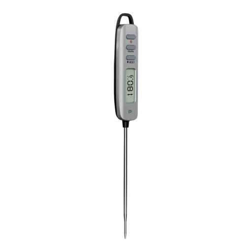 ميزان حرارة اللحوم والأطعمة الرقمي الذكي "بورودو لايف ستايل" فائق الدقة مع شاشة دوارة Porodo Lifestyle Digital Precision Meat Thermometer