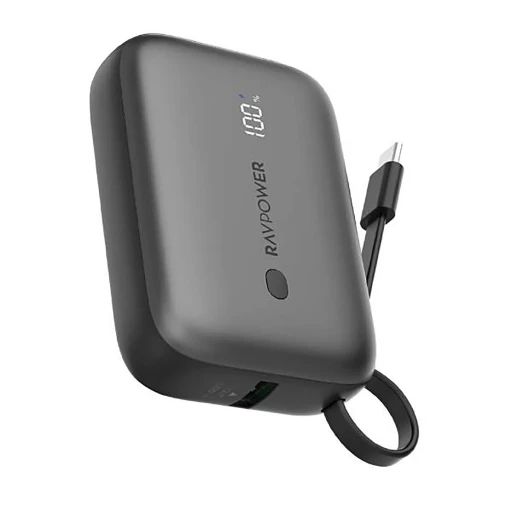 شاحن محمول RAVPOWER RP-PB1224 POWER BANK 10000MAH WITH CABLE C