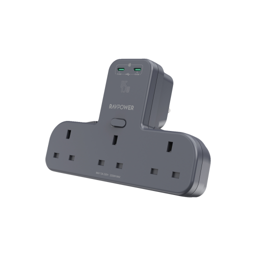 تقسيم كهرباء متعدد RAVPOWER RP-PC1069 POWER OUTLET EXTENDER 45W