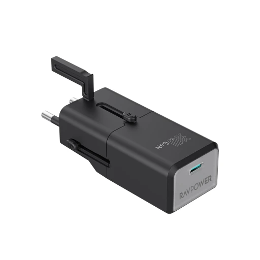 شاحن متنقل للسفر RAVPower RP-PC1060 Super Mini PD 30W Travel Adapter (Super Mini 1C Port)
