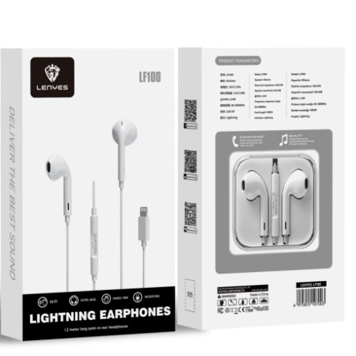لين ييس Lenyes Lightning Wired Earphones