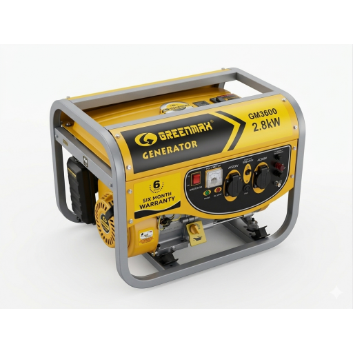 مولد ماكس حبل 2.8KW صالنصة كاتم بنزين GM3600 Generator