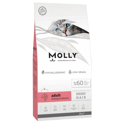 Molly شعر لامع - بالسلمون و روبیان Molly SHINY HAIR - Shrimp & Salmon