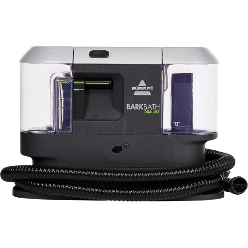 بيسيل بارك باث – 31149 – حمام متنقل للكلاب ومنظف عميق – تيتانيوم / لايم Bissell BarkBath Dual Use Portable Dog Bath and Deep Cleaner – 31149 – Titanium / Cha Cha Lime