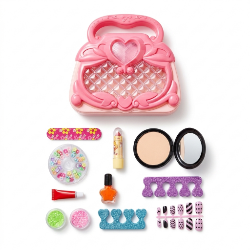 حقيبة مكياج Kuromi للأطفال مع 13 قطعة تجميل Kuromi Kids Makeup Bag with 13 Beauty Pieces