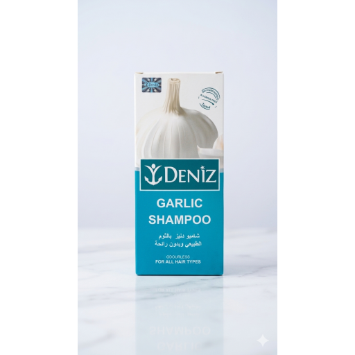 شامبو دنيز بالثوم الطبيعي 500 مل Shampoo Deniz Garlic 500ml