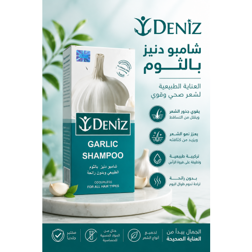 شامبو دينيز بالثوم Deniz Garlic Shampoo