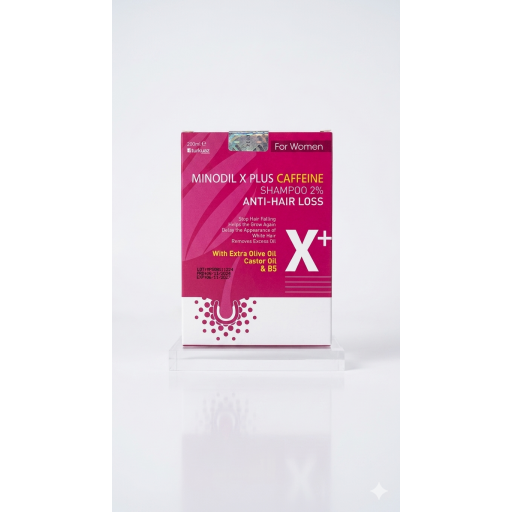 شامبو مينوديل إكس بلس بالكافيين بنسبة 2% للنساء 200 مل Minodil X Plus Caffeine 2%