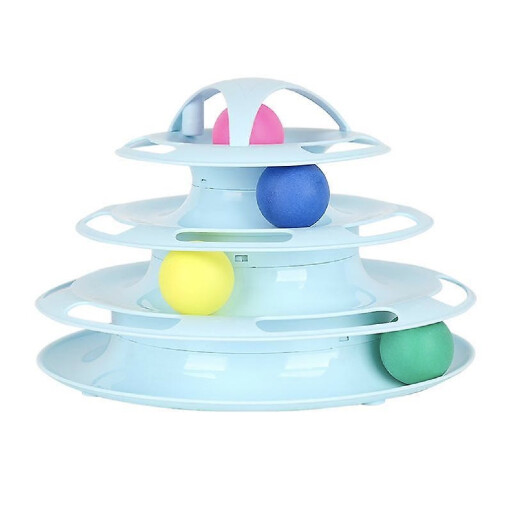 لعبة المسارات Cat Toy Ball Towers Blue