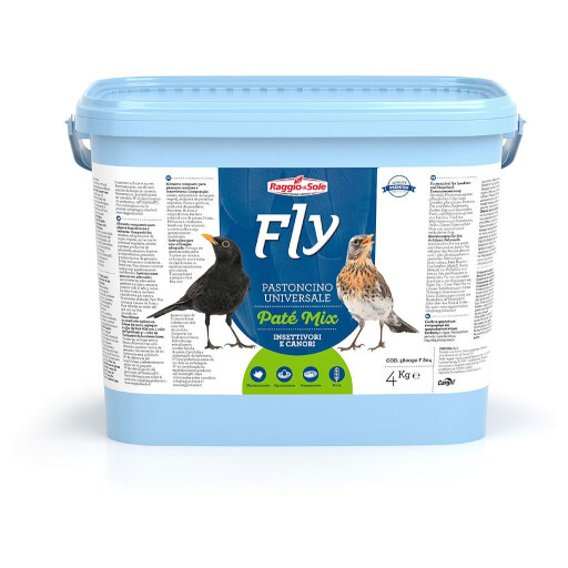 باتيه حشرات للطيور Raggio di Sole Fly Paté Mix Pastoncino Universale