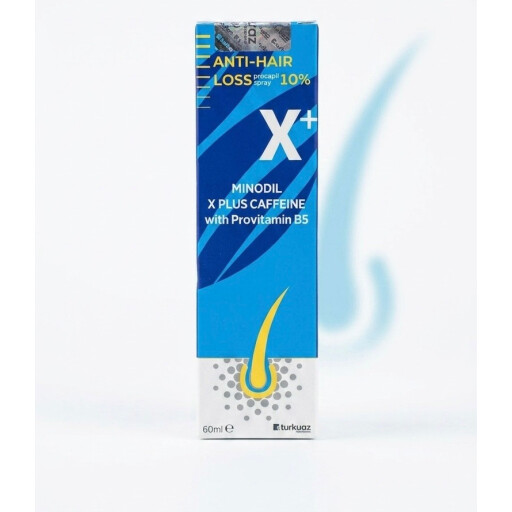 بخاخ مينوديل إكس بلس بالكافيين مع بروفيتامين B5 Minodil X Plus Caffeine 60ml