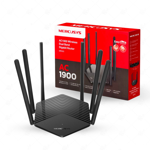 راوتر مزدوج النطاق من ميركوسيس بسرعة 1900 ميغابت – موديل MR50G MERCUSYS MR50G AC1900 Wireless Dual Band Gigabit Router