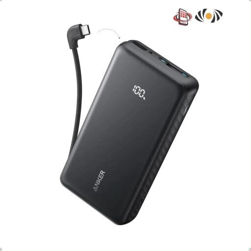 باور بنك من انكر بقدرة 20000mAh شحن سريع 22W Power bank Anker Zolo 20000mah