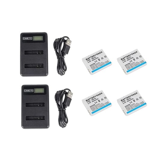 طقم طاقة متكامل لأنظمة الإنتركوم 4B2C 4PCS HEADSET BATTERIES WITH 2 CHARGER'S
