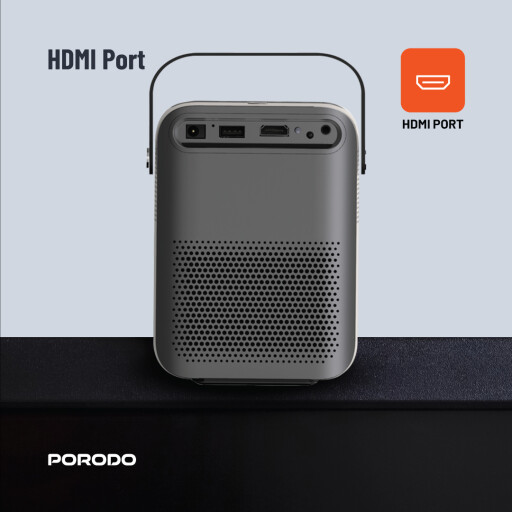 بروجكتر بورودو المحمول Full HD Porodo Full HD Portable Projector
