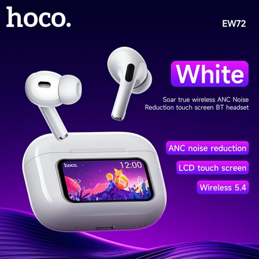 هوكو Hoco Wireless Touch Screen Earbuds Bluetooth 5 4