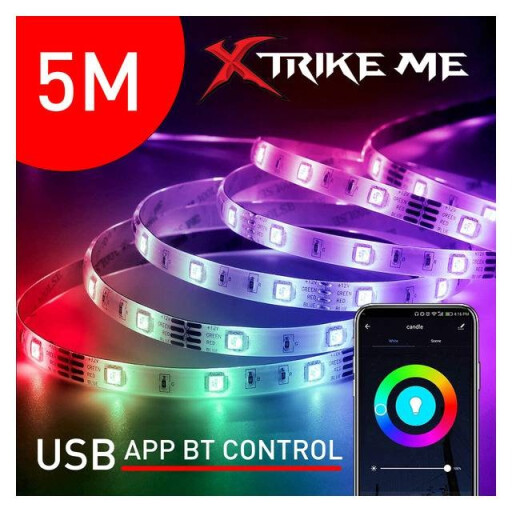 شريط إضاءة XTRIKE ME HT-5050 RGB XTRIKE ME HT-5050 RGB LED Strip 5M