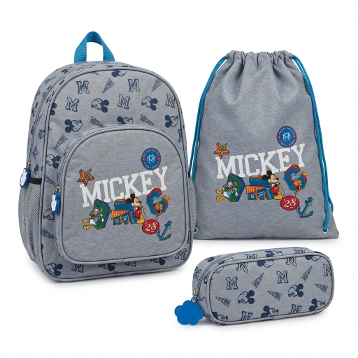 طقم حقائب عمر 3 إلى 6 أو 7 سنوات من ميكي ماوس الأصلي للأطفال Original Mickey Mouse children's bag set for ages 3 to 6 or 7