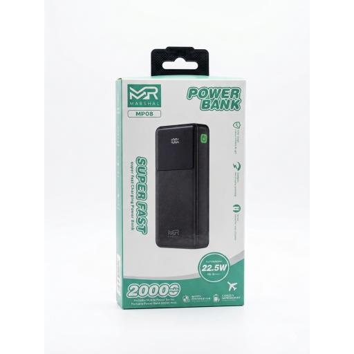 باوربنك مارشال بقدرة شحن 22.5واط Power bank