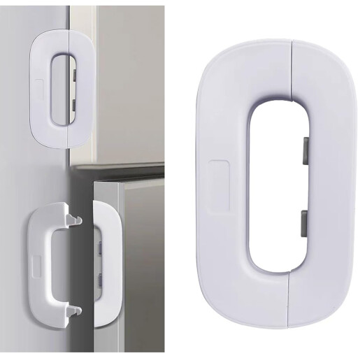 سيت أقفال أمان للأطفال 6 قطع للثلاجة والخزائن مع وضعية الفتح المستمر 6-Piece Child Safety Locks Set for Refrigerators & Cabinets with Constant Opening Mode