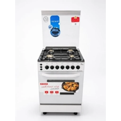طباخ فريش ٤ مشاعل 55×55 نظام بوري ضمان ١٠ سنوات موقعي Fresh 55×55 cm 4 Burner Gas Cooker