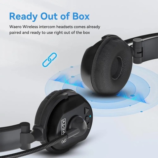 طقم نظام إنتركوم لاسلكي مكون من 7 سماعات رأس CAME-TV 7kit- EU WAERO- 1.9GHz Wireless Intercom Headset System Noise Cancellation