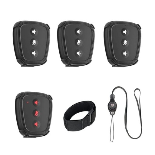 طقم نظام إنتركوم لاسلكي رقمي مصغر مكون من 4 أجهزة بود CAME-TV Nano, Small Digital Wireless Intercom Pod - NANO 4PCS KIT