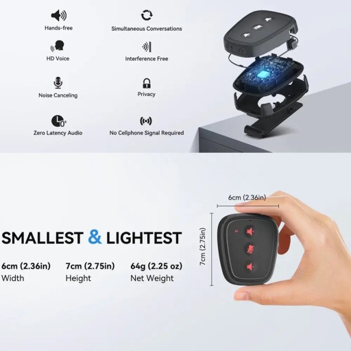 طقم نظام إنتركوم لاسلكي رقمي مصغر مكون من 4 أجهزة بود CAME-TV Nano, Small Digital Wireless Intercom Pod - NANO 4PCS KIT