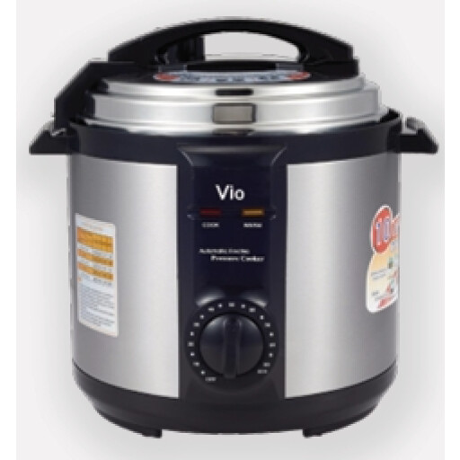طباخ ضغط كهربائي – 1000 واط – 6 لتر – موديل V-200 – سلفر/أسود V-200 Electric Pressure Cooker – 1000W – 6L – Silver/Black