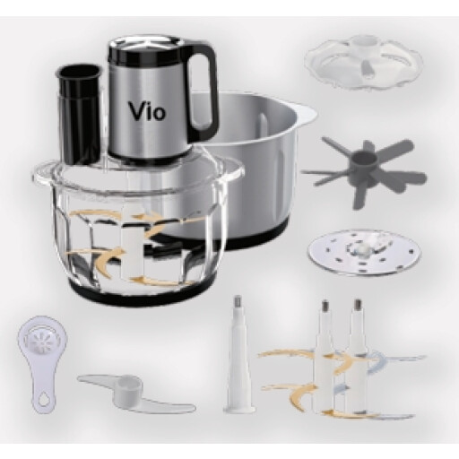 فرامة طعام كهربائية – 600 واط – 5 لتر – موديل V-803B – أسود V-803B Food Chopper – 600W – 5L – Black