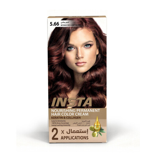 صبغة شعر طبية فاخرة بخلاصة زيت الزيتون والكولاجين - INSTA Hair Colors INSTA Hair Colors - Premium Medical Hair Dye with Olive Oil & Collagen
