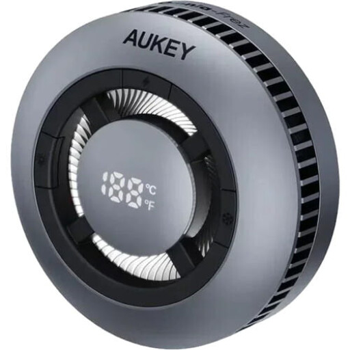 أوكي ماج فيوجن جيم فروست Qi2 شاحن لاسلكي سريع بتقنية التبريد النشط، قوة 15 واط، مدخل USB C Aukey MagFusion GameFrost Qi2 Active Cooling Fast Wireless Charger, 15W of Power, USB C Input