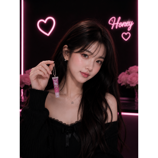 ملمع شفايف (غلوس) غليتر هيلو كيتي الكيوت مع ميدالية Cute Hello Kitty Glitter Lip Gloss with Medallion