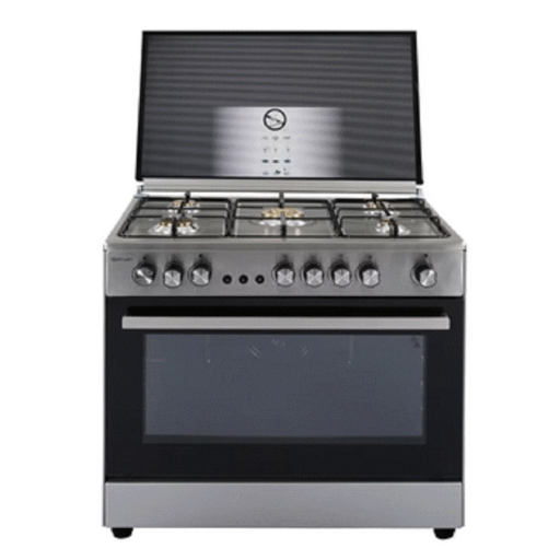 طباخ الريان مصري - 60*90 - 5 مشاعل - اسود و مرآة El-Rayan Egyptian Cooker – 90×60 cm – 5 Burners – Black & Mirror Finish