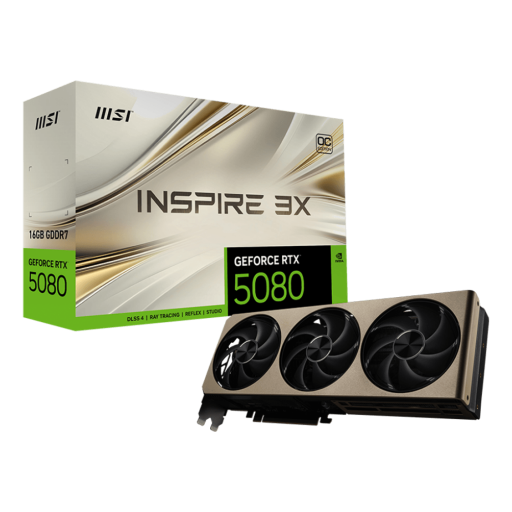 ام اس آي MSI Geforce Rtx 5080 Inspire 3x Oc 16GB