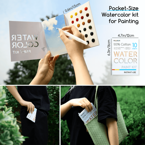 سيت الوان مائية محمول من شركة ميدين MEEDEN MEEDEN Portable Travle Watercolor Set