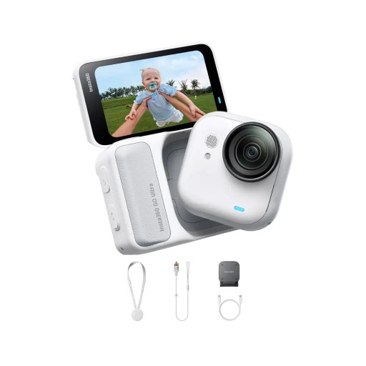 Insta360 GO Ultra كاميرا 4K صغيرة بدون يدين Insta360 GO Ultra 4K Tiny Hands-Free Camera - Standard Bundle