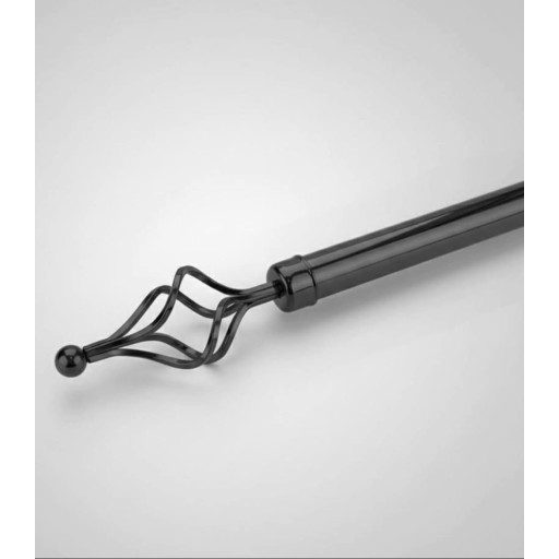 (بوري ستائر) اسود curtain rod