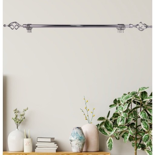 بوري ستائر  فضي curtain rod